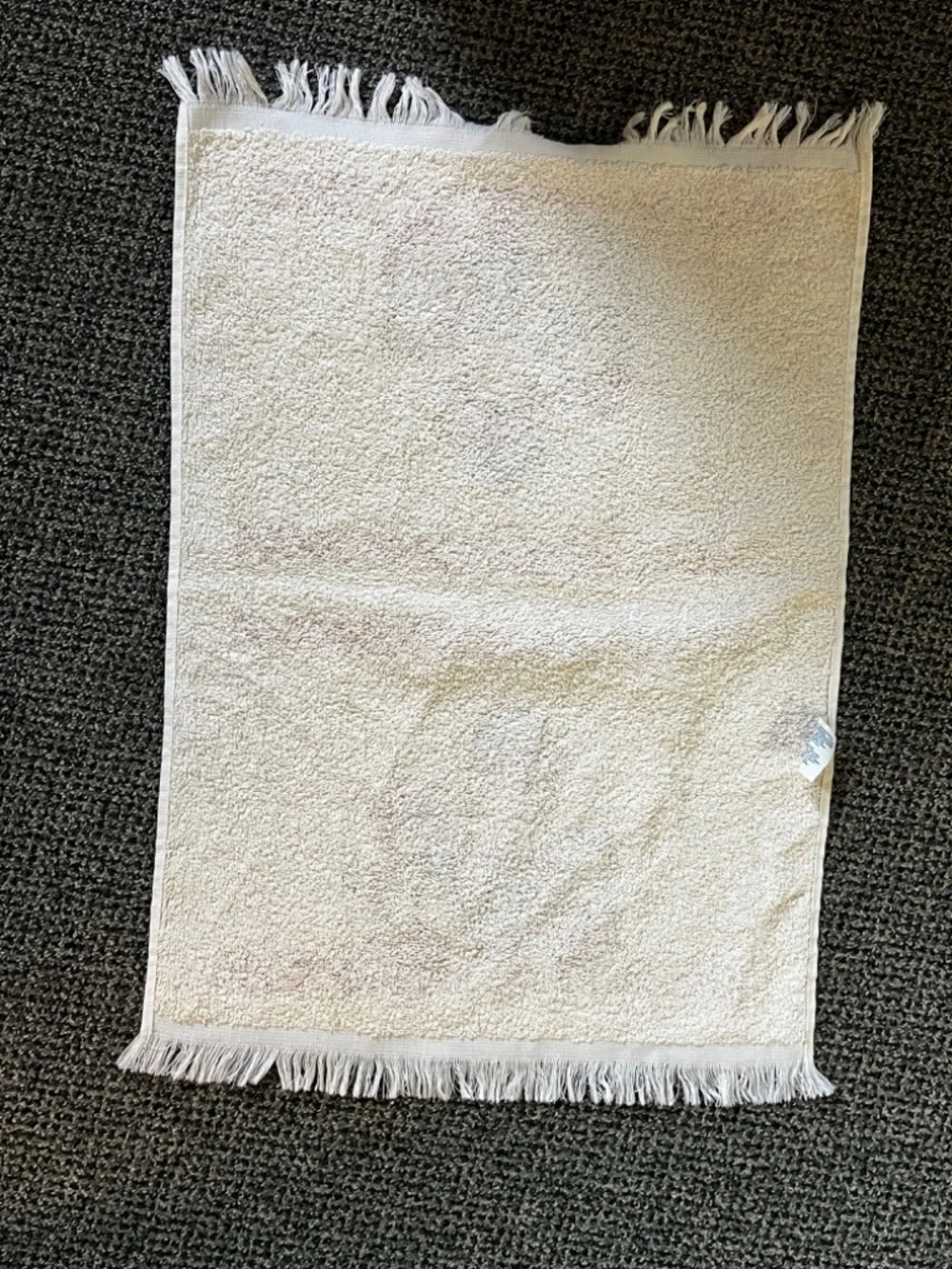 Vintage Hand Towel Kitchen Linen Christmas Teddy Bears Family 16x23.5 Made USA